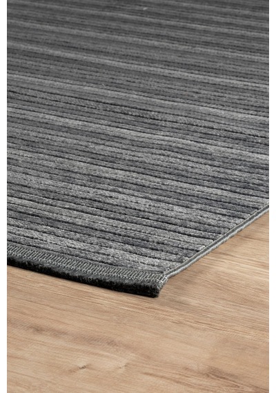 Kaymaz Taban Dekoratif Görünümlü Yıkanabilir Şönil Dokuma Salon Mutfak Oturma Yatak Odası Kilim Antrasit Kaymaz Taban Dekoratif Görünümlü Yıkanabilir Şönil Dokuma Salon Mutfak Oturma Yatak Odası Kilim Antrasit