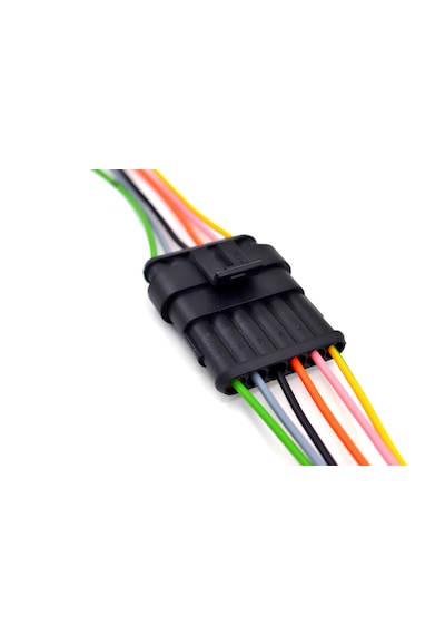 Süper Seal Elektrik Soketi 1 Takım 6 Pin 6 Kablolu Su Geçirmez Konnektör