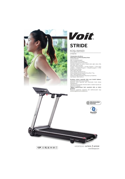 Voit Strıde Otomatik Eğimli Koşu Bandı