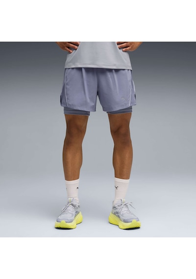 Puma Velocıty Erkek 2si 1 Arada Koşu Şortu 526611 65 Gri