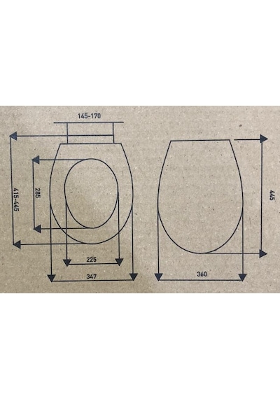 Serel Basic Kanalsız 52 Cm Asma Klozet+serel Anemon Pp Thermoplast Yavaş Kapanan Klozet Kapağı
