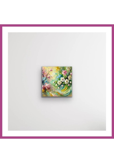 Gees Global İlkbahar Mevsimi Kanvas Tablo 60x60cm Gbzs Çok Renkli