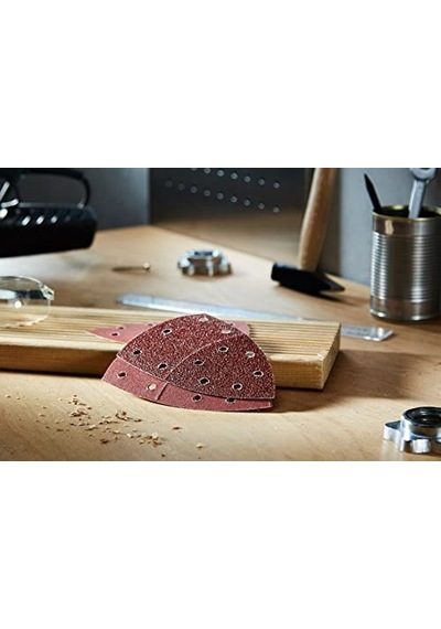 Zımpara Kağıdı 10'lu Set 102 X 62 93 Mm 40 120 180 Kum 11 Delik
