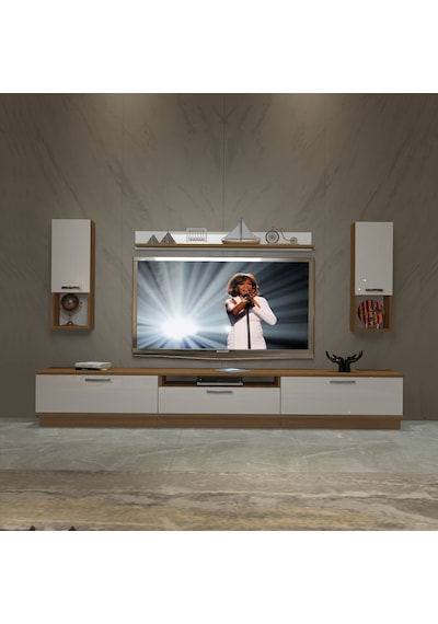 Decoraktiv Trendstyle 270da Mdf Tv Ünitesi Tv Sehpası Ceviz - Beyaz