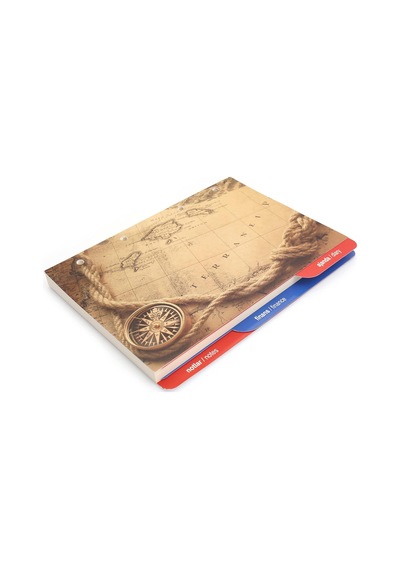 Ydk2 Tarihsiz Çizgili Defter Yedek, 4 Delikli, Halkalı, Organizer Ajanda İçi, 15x21,5 Cm., Ivor Çok Renkli