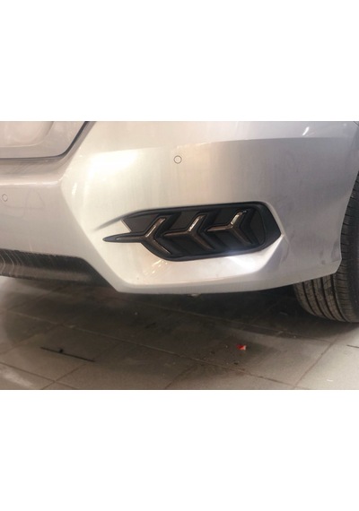 Honda Cıvıc Fc5 2016-2020 Arka Ağaç Dizayn Haraketli Smoke