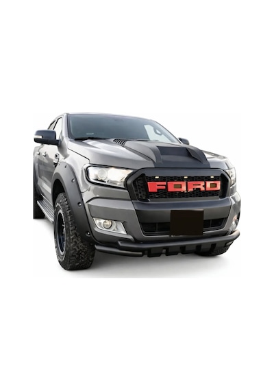 Ford Ranger T6 T7 T8 2012-2022 Shark Ön Tampon Koruma Demiri Siyah Off-road Ön Koruma Barı