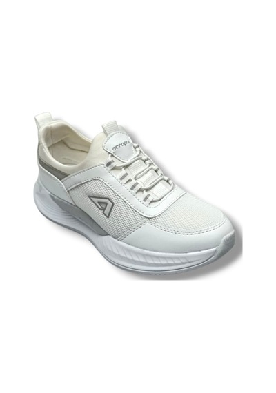 Acropol 137-26 Anorak Slip On Anatomik Kadın Sneaker Beyaz Gümüş 36-40