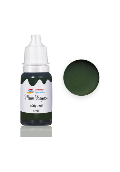 Mum Boyası Sıvı Pigment Boya 20 Ml Haki Yeşil - L620