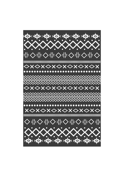 Kartela Halı Nera Halı Kaymaz Taban Makinede Yıkanabilir Halı Antrasit - 160 X 240 Cm