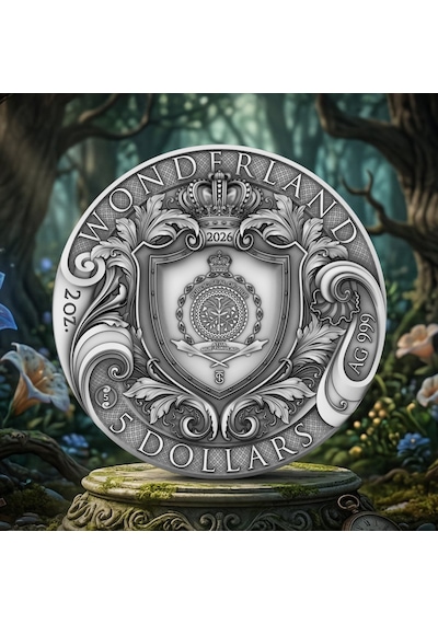Agakulche Alice Harikalar Diyarı Gümüş Sikke Coin