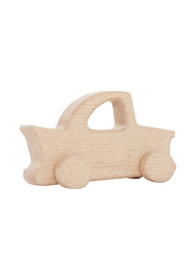 Cwwtoys Klasik Araba Boyasız Ahşap Oyuncak, Masif Kayın, 18 Ay+