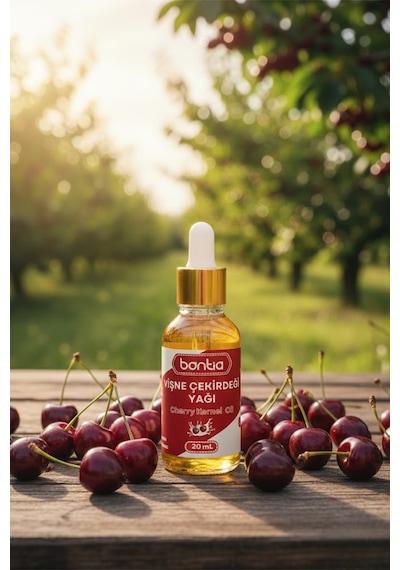 Vişne Çekirdeği Yağı 20 Ml %100 Saf Soğuk Sıkım - Cilt & Saç Bakımı Ve Doğal Desteği 20 ML