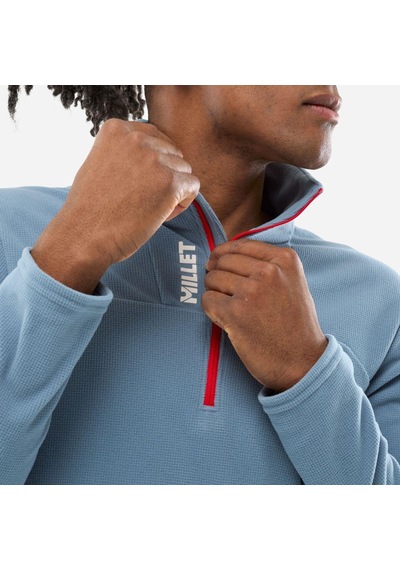 Millet Ubıc Lgrıd Po Erkek Polar Sweat Yarım Fermuar Mıv10534 N3171 Mavi