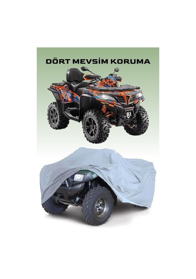 Gri Cfmoto Cf 1000 Atr-eps Atv Brandası, Atv Koruyucu Örtüsü