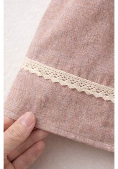 Baby Corner Bebe Yaka Kız Bebek Elbise Pembe