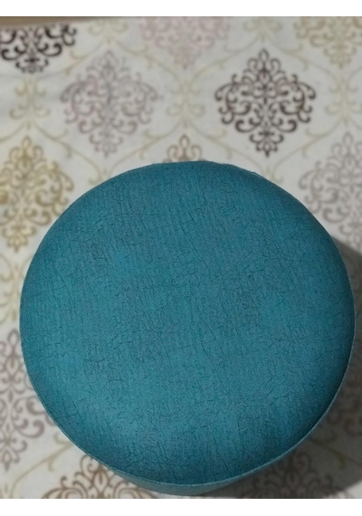 Nesilhomee-Ticaret Silinebilir Nubuk Ve Soho Kumaş Oval Puf