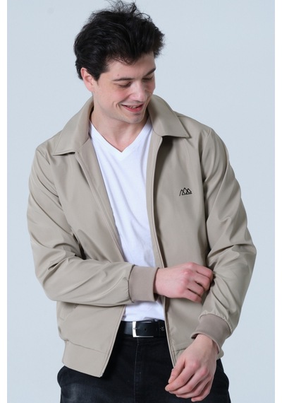 Erkek Mont Polo Yaka Erkek Mont Taş