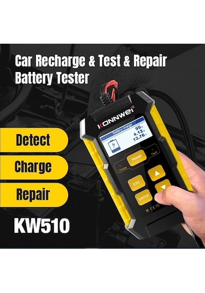 Charge Konnweı KW510 12V 5A Tam Araba Pil Test Cihazı