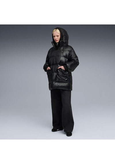Puma Style Hooded Down Kadın Siyah Ceket 68838901