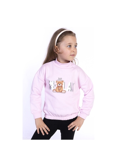 Toontoy Kız Çocuk Baskılı Sweatshirt Açık Pembe Toontoy Kız Çocuk Baskılı Sweatshirt Açık Pembe