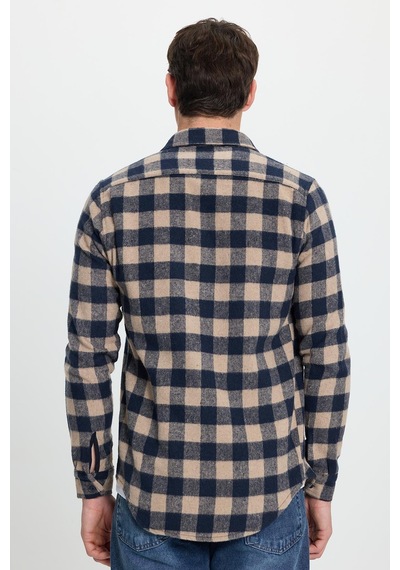 Tudors Erkek Slim Fit Dar Kesim Uzun Kollu Cepli Kareli Dama Desenli Kışlık Oduncu Gömlek-41696 Çok Renkli Tudors Erkek Slim Fit Dar Kesim Uzun Kollu Cepli Kareli Dama Desenli Kışlık Oduncu Gömlek-41696 Çok Renkli