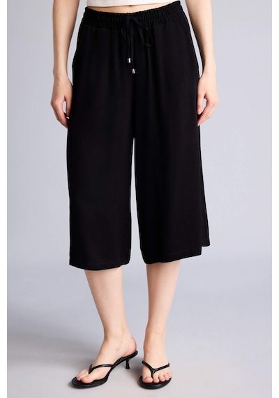 Defacto Yüksek Bel Crop Fit Belmando Kapri I6798az26smbk81 Siyah-bk81