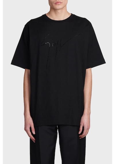 Giuseppe Zanotti Erkek T Shirt Iru2003-002 Siyah Siyah