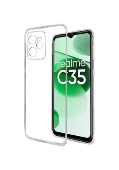 Kvy Realme C35 Kamera Korumalı Süper Silikon Kılıf