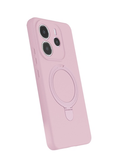 Xiaomi Redmi Note 14 4g Uyumlu Regal Magsafe Standlı Kapak - Açık Pembe