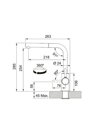 Franke Maris MRX 110-70 Tek Gözlü Eviye + Lina L Krom Spiralli Mutfak Eviye Batarya Seti Krom Inox