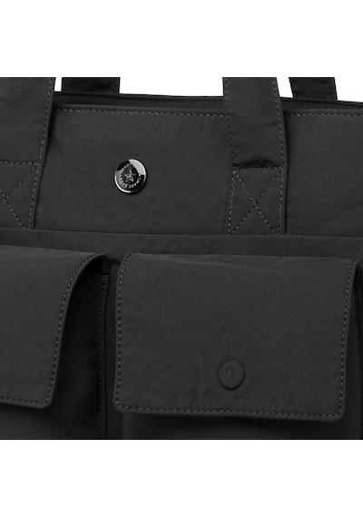 Smart Bags Mikro Poly Kumaş Büyük Boy Kadın Omuz Çantası 3345 Siyah