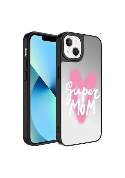 Apple Uyumlu  iPhone 13 Kılıf Aynalı Desenli Kamera Korumalı Parlak Zore Mirror Kılıf