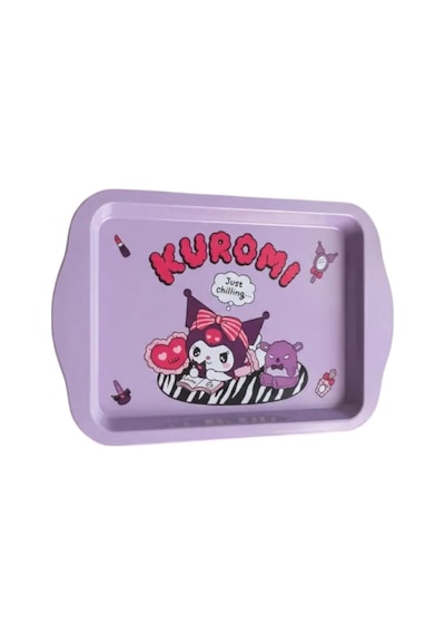 Bakgelal Kuromi Lisanslı Mini Metal Tepsi 24x14 Cm Takı, Aksesuar Ve Sunum Tepsisi - 9019234526133
