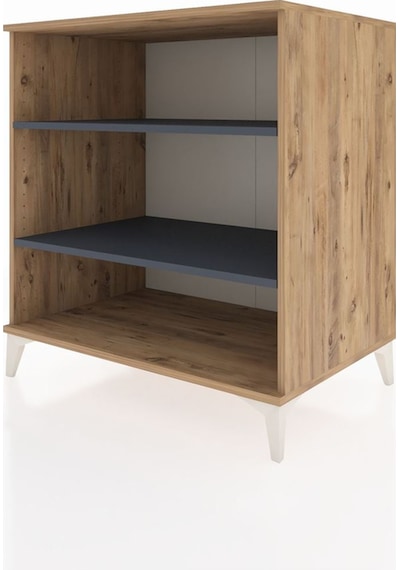 Kronos Şifonyer 2 Raflı 88x59x96 Çam-antrasit Çam