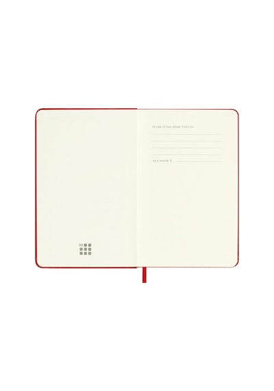 Moleskine Çizgisiz Kırmızı Defter Cep Boy Sert Kapak