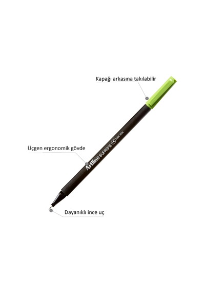 Supreme Fine Keçe Uçlu Kalem Uç:0,4 Mm, Pastel Turuncu