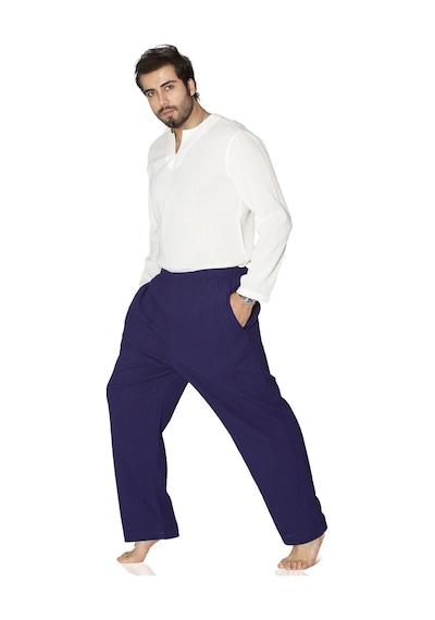 Eliş Şile Bezi Şile Bezi Unisex Şalvar Pantolon Mor Mor
