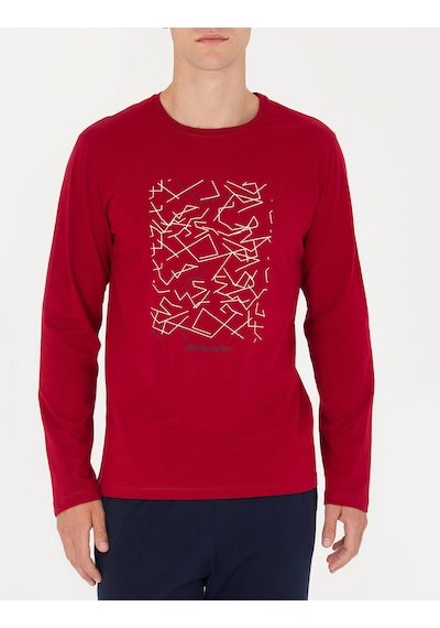 Pierre Cardin 6030 Uzun Kol Erkek Pijama Takımı V1 Bordo