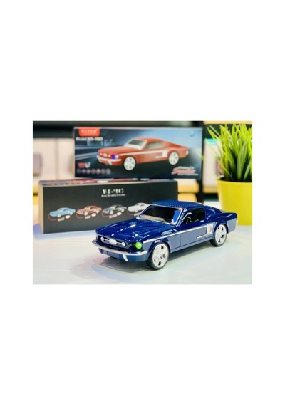 Klasik Mustang Model Araba Bluetooth Hoparlör Mp3 Müzikçalar Led Işıklı Şarjlı Speaker