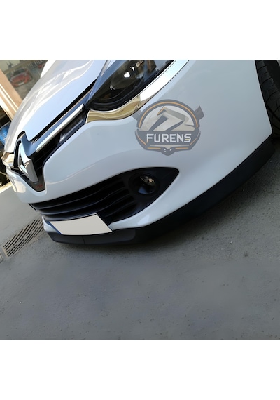 Renault Clio 4 2012-2020 Uyumlu H Lip Esnek Ön Lip 2 Parça Karlık Ön Ek Tampon Altı Dill