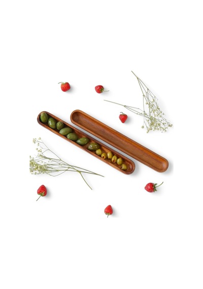 Akasya Ağacından Ahşap Zeytin Tabağı, Zeytinlik,ahşap Zeytin Tepsisi El Yapımı Akasya Ahşap Uzu