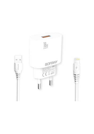 Lightning Şarj Seti + Kablo Apple Uyumlu iOS