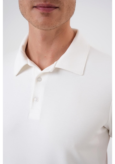 Efor Comfort Fit Polo Yaka Esnek Pamuk Casual Ekru Tişört Ts 886 Ekru