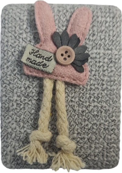 Gigi Panda Hand Made Yazılı Örgü Motif Desenli Katlanır Makyaj Aynası