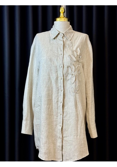 Fuat Gürşen Fg-26y5364-b Bej Renk Tunik Çok Renkli