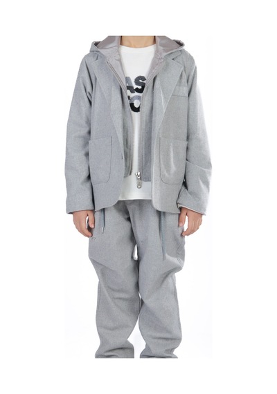 Xo Kids Erkek Çocuk 3lü Alt Üst Takım 6-9 Yaş 13216 Gri