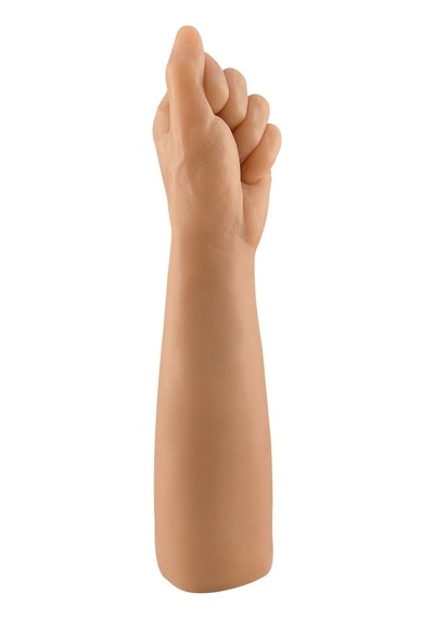 30 Cm Dev Kalın Realistik Yumruk Fist Tasarımlı Dildo Melez Çok Renkli