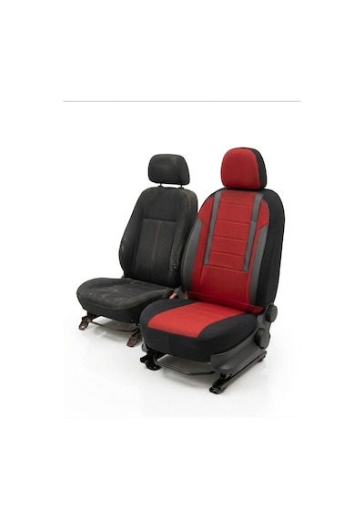 Favori Serisi Kırmızı Renault Express İle Uyumlu Tam Set Oto Koltuk Kılıfı Arka Koltuk 2+1