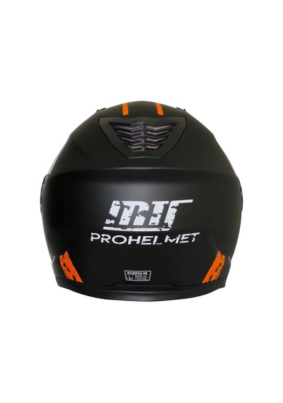 Motoanl Güneş Vizörlü Ece 22.06 Sertifikalı Yeni Sezon Çene Açılır Kask V2 Orange Turuncu